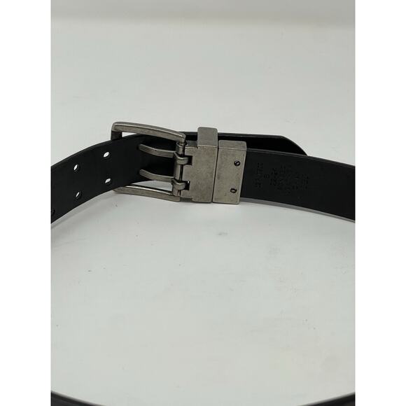 Tony Hawk Leather Belt Small 22" - 24" Boys Small Buckel Double Prong Reversible - Picture 4 of 10